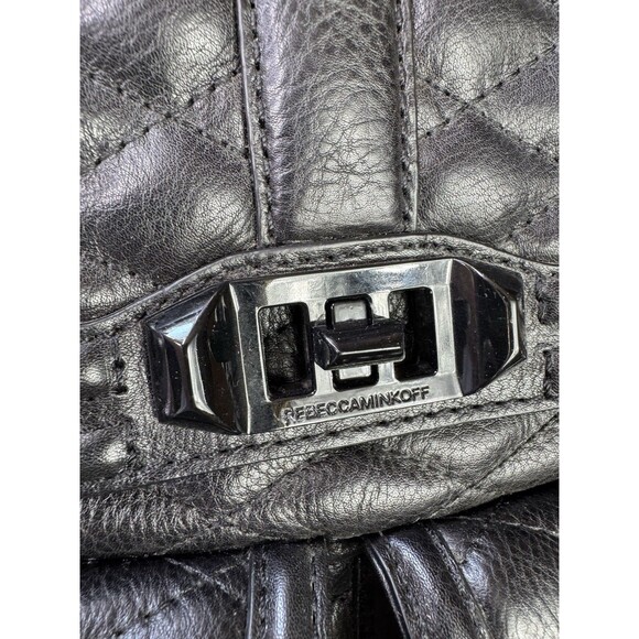 Rebecca Minkoff Love Backpack Leather Black Quilted Chain main image 10